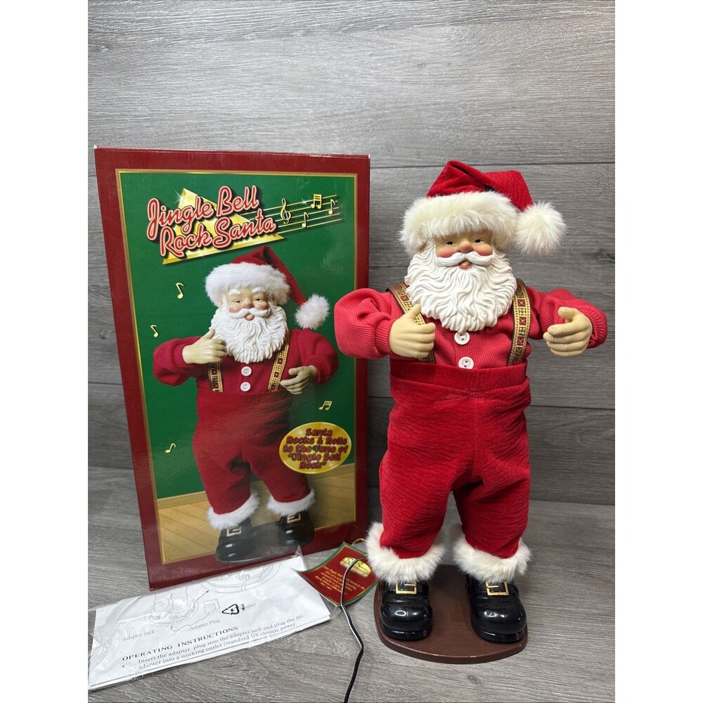 Rock Santa Collectibles Jingle Bell Rock Animated Santa Claus